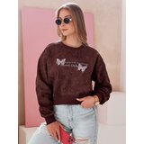 DStreet Bluza damska oversize tie-dye w motyle SPARKI bordowa | Shoptok.si