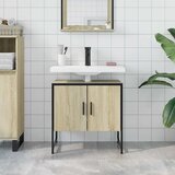 Ormarić za umivaonik boja hrasta 60x33x60 cm konstruirano drvo | Eponuda.com