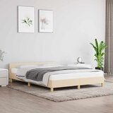  Okvir za krevet bez madraca tamnosivi 140 x 200 cm od tkanine | shoptok.hr