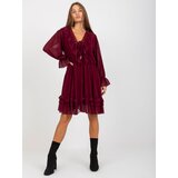 Och Bella Dress-TW-SK-BI-0761.92-burgundy | Shoptok.si