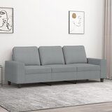 vidaXL Kavč trosed svetlo siv 180 cm blago Cene