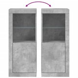  Komoda s LED svjetlima siva boja betona 41x37x100 cm | shoptok.hr
