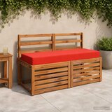  Jastuk za sjedalo SOEST 100% poliester Crvena 120 x 40 x 10 cm Slike