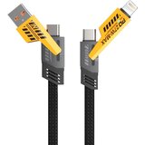  USB kabel 4u1, USB-A/USB-C/Lightning,PD65W | Eponuda.com