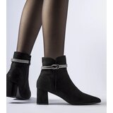 Gemre Black insulated heeled ankle boots Alba | shoptok.hr