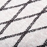  Perivi tepih 80 x 300 cm crno-bijeli | shoptok.hr