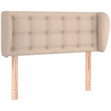  Uzglavlje s ušima boja cappuccina 83x23x78/88 cm umjetna koža | shoptok.hr