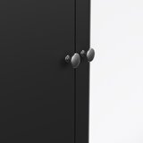 Tvilum Črna garderobna omara z ogledalom 150x199x58 cm Madrid – | Shoptok.si