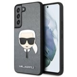 Karl Lagerfeld Originalen ovitek KLHCS22SSAKHSL za Samsung Galaxy S22 5G siva zaščita - Karls Head Cene