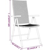  7-dijelni vrtni blagovaonski set crni | shoptok.hr