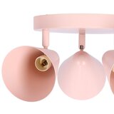 Candellux Lighting Svijetlo ružičasta stropna svjetiljka s metalnim sjenilom 34x34 cm Amor – | shoptok.hr