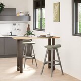  Noge za barski stol Prirodni čelik 2 kom 50 x (100-101) cm Čelik | shoptok.hr