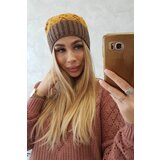  Cap with fleece Bibiana K264 mocca + mustard Cijene