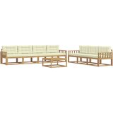  Set vanjskih sofa 7 kom. Bijela i krem | shoptok.hr