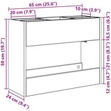  Stalak za kišobran Bijelo 65 x 24 x 50 cm Konstruirano drvo | shoptok.hr