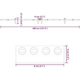 Gornja vodilica za klizna vrata 400 cm čelični crni | shoptok.hr