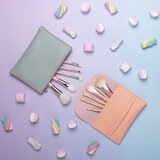 Notino Pastel Collection Travel brush set with pouch putni set kistova s torbicom 1 kom | shoptok.hr