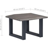 vidaXL stolić za kavu sa živim rubovima 60x60x40 cm masivno bagremovo drvo | shoptok.hr