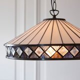 Endon 112196 - Luster na lancu Tiffany FARGO 1xE27/60W/230V, prečnik 41,5 cm | Eponuda.com
