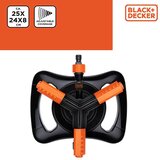  BLACK+DECKER 235738 rotirajući vrtni raspršivač – 3 kraka, 15 mlaznica, 360°, podesivi mlaz | shoptok.hr