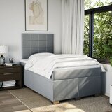  Krevet s oprugama i madracem svjetlosivi 120x190 cm od tkanine | shoptok.hr
