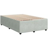 vidaXL Krevet s oprugama i madracem svjetlosivi 120x190 cm baršunasti | shoptok.hr