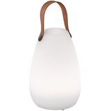 Fischer & Honsel Bela/rjava LED namizna svetilka (višina 20 cm) Ruby – Cene