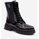 Kesi Women's Leather Lace-up Work Ankle Boots Nicole | Shoptok.si