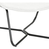 MID.YOU FOTELJ, krem barve, črna les, kovina, tekstil | Shoptok.si
