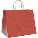  Papirnate vrećice 250 kom s ručkama crvene 32x22x24 cm | shoptok.hr