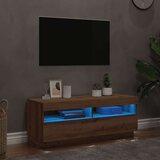 TV ormarić s LED svjetlima umjetnički hrast 100x35x40 cm | shoptok.hr