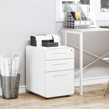  Mobilni ormar za spise s 3 ladice 39x48x59 cm bijeli | shoptok.hr