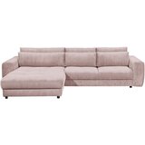 MID.YOU KOTNA SEDEŽNA GARNITURA, rebrasti žamet svetlo roza | Shoptok.si