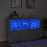  Komoda s LED svjetlima siva boja betona 162 x 37 x 100 cm | shoptok.hr