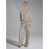 Sinsay Hlače wide leg s šljokicama | shoptok.hr