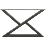  Noge za stolić 2 kom antracit 70x(42-43 3) cm čelik | shoptok.hr