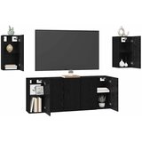  Set TV komoda Zidne 7 pcs Crni hrast 30,5 x 30 x 60 cm | shoptok.hr