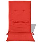  Jastuci za vrtne stolice 4 kom crveni 120x50x3 cm od tkanine | shoptok.hr
