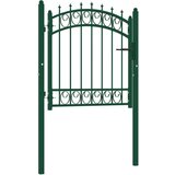  Vrata za ograjo s konicami jeklo 100x100 cm zelena, (20982077) | Shoptok.si
