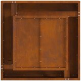 vidaXL Otporn čelik/Smeđa Corten čelik 60 x 60 x 30 cm Vanjski vatra | shoptok.hr