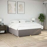 vidaXL Posteljni okvir brez vzmetnice taupe 200x200 cm blago, (21369141) | Shoptok.si