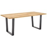 Bessagi Home jedilna miza vanina, barva hrasta | Shoptok.si