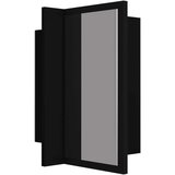vidaXL LED kopalniška omarica z ogledalom črna 40x12x45 cm | Shoptok.si