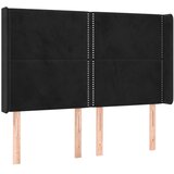  LED uzglavlje crno 147x16x118/128 cm baršunasto | Eponuda.ba