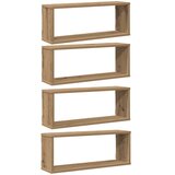  Zidne kockaste police 4 kom Artisan hrast 60x15x23 cm | Eponuda.com
