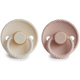 FRIGG® tolažilna duda rope natural rubber blush & cream | Shoptok.si
