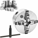  Stezna glava za tokarski stroj s 4 čeljusti 160 mm čelična | shoptok.hr