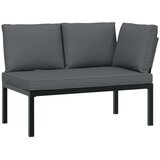  4-dijelni set vrtnih sofa s jastucima crni aluminijski | shoptok.hr