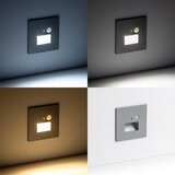  LED svetiljka za stepenište sa senzorom pokreta LED/1,5W/230V 3000/4000/6000K srebrna | Eponuda.com