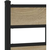 vidaXL Kovinski posteljni okvir brez vzmetnice sonoma hrast 90x200 cm | Shoptok.si